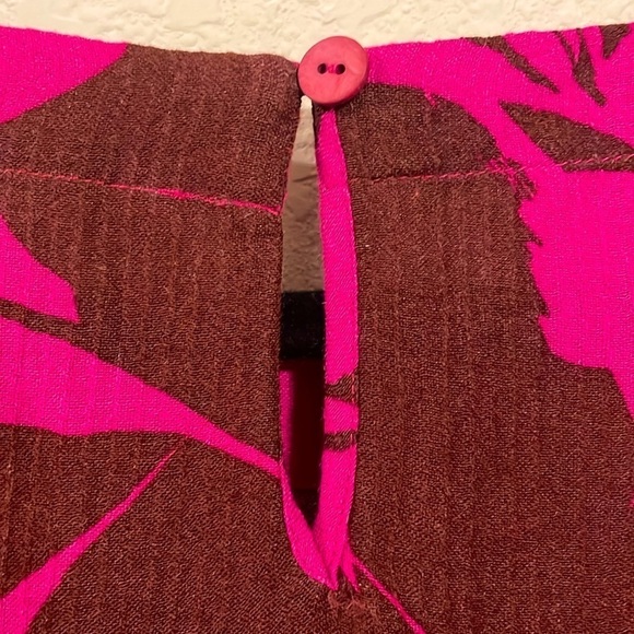 Soft Surroundings Women Tunic Top Large Pink Brown Longline Floral Contemporary - Picture 13 of 17